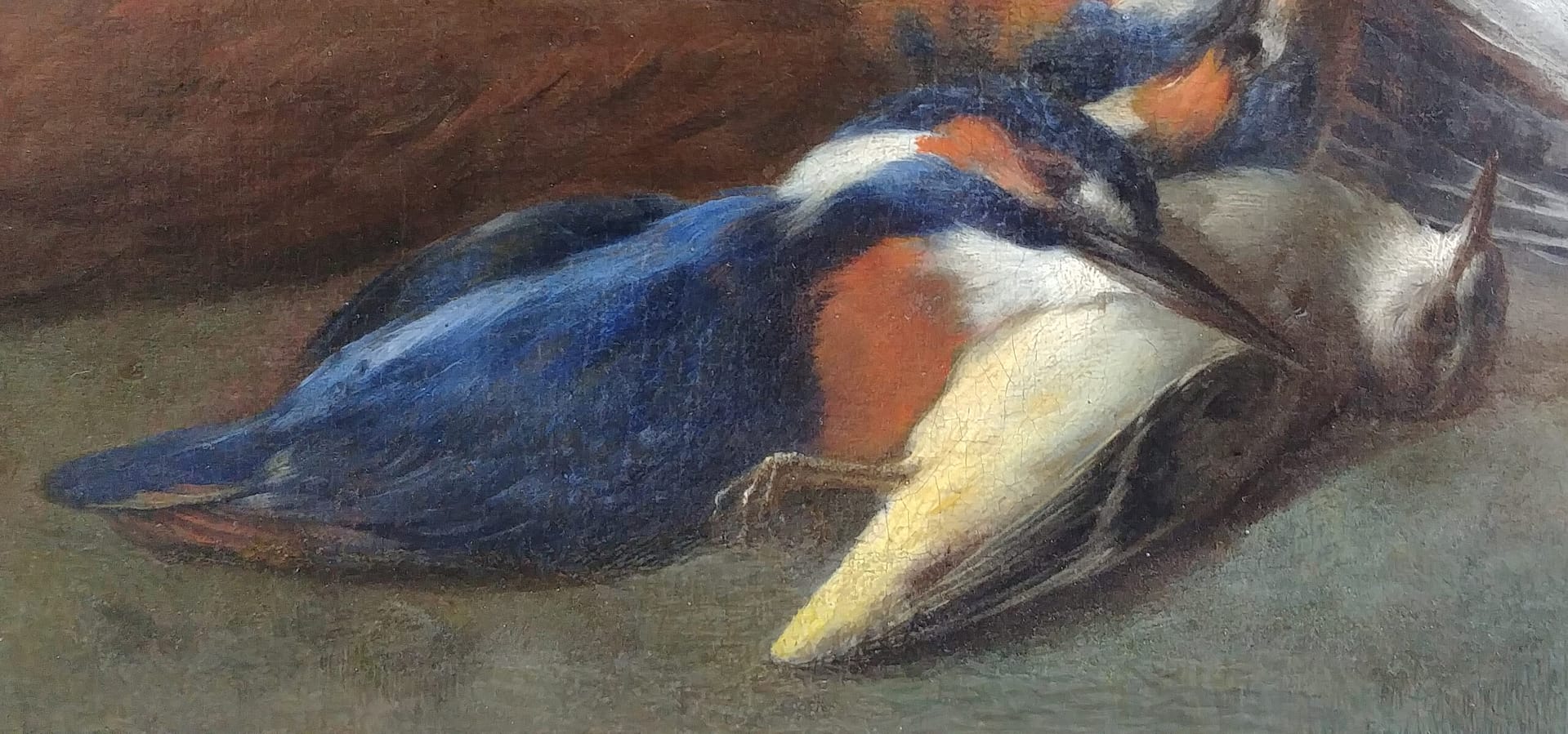 Restauration d’une Scène de chasse, peinture hollandaise du XVIIe siècle