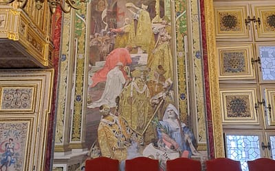 Restauration des cartons peints du parlement de Bretagne